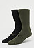 Big Logo Crew Sock 2P olive green/black