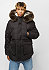 Hooded Faux Fur black