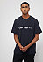 S/S Script dark navy/white