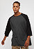 Oversize Contrast 3/4 Sleeve charcoal/black