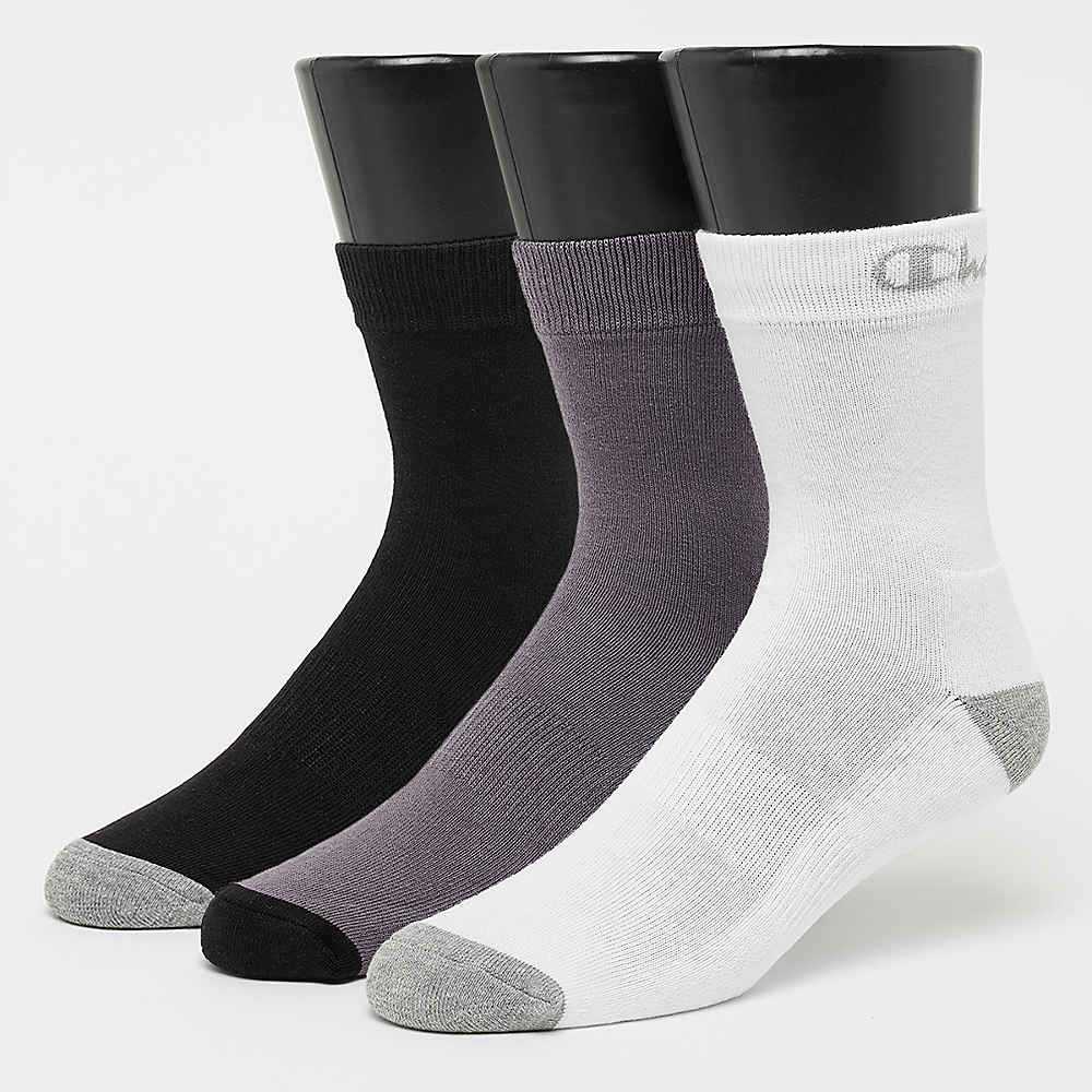 6x Crew socks performance blackwhitedark grey 6x Crew socks performance blackwhitedark grey